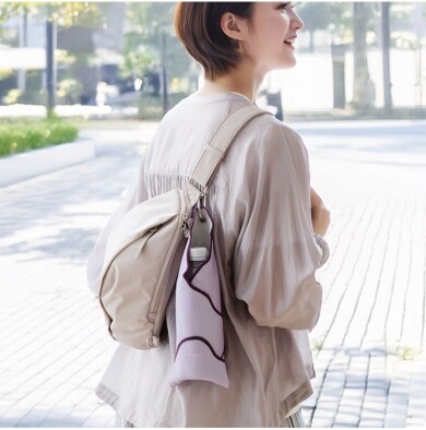 🧊カラビナでバッグに外付け!💫カラビナ付き巻くだけ保冷クロス🧊