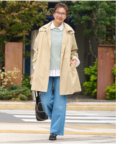 ✨️🌈【花粉・UV・雨をブロック】どんな天気も味方にする、UVカットステンカラーコート🌈✨️