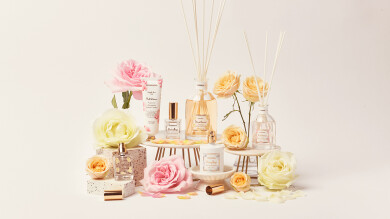 国産バラを贅沢に使用した3種のバラの香り、「ローズ コレクション」が新登場