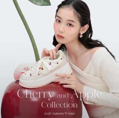 【RANDA(ランダ)】秋の装いに、さりげなく甘い彩りを。 “Cherry and Apple Collection”〈10月16日(金)発売予定〉